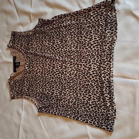 Josephine Chaus 3‎ Piece Animal Print Skirt Tank Sweater Brown Womens Sz S/M - Picture 7 of 12